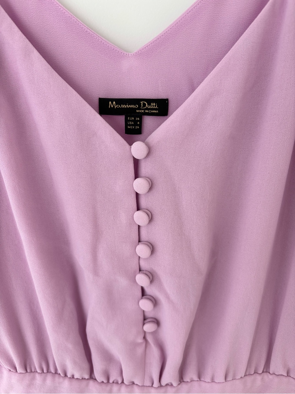 Massimo Dutti Lavender Pleated Maxi Dress - Picture 2 of 3